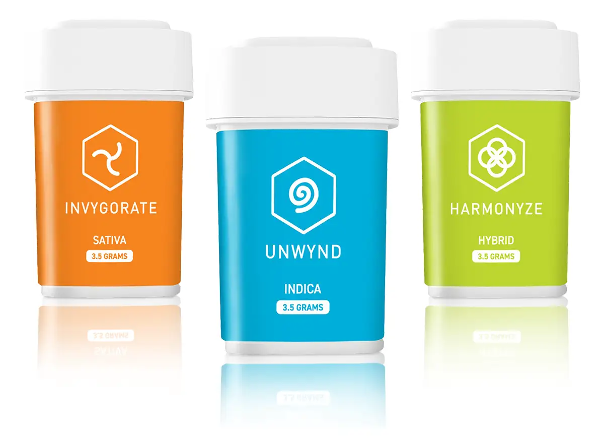 Product images of three bright and colorful containers.